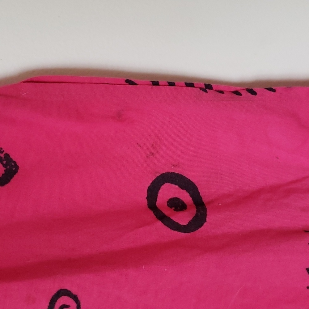 IG sport vintage midi double slit rockfish print, hot pink, women's size medium - Picture 4 of 10